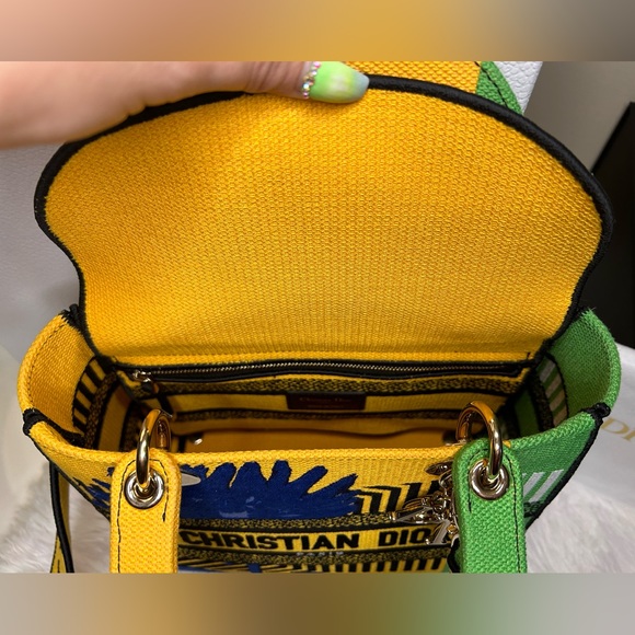 ❌SOLD!🔥NEW! RARE! DIOR•Lady Dior Medium Flower Pop D-Lite Bag - Picture 9 of 13